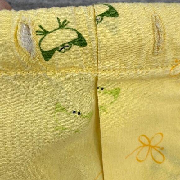 Vintage Intimate Classics Sleepwear Pants Womens Large Yellow Frogs Lounge PJ - Picture 7 of 12